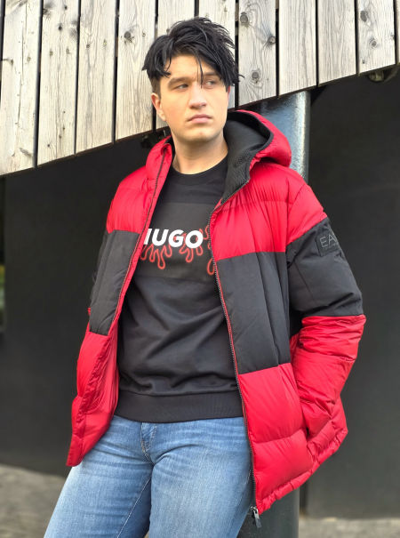 Czerwona kurtka Emporio Armani EA7  zdjęcie 3