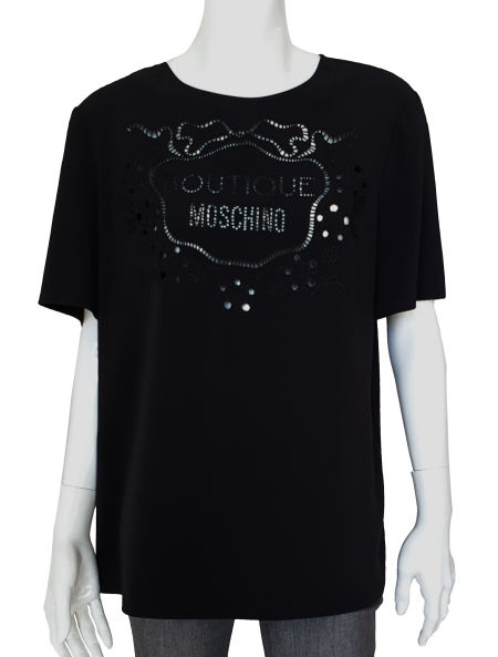czarna bluzka Moschino Boutique - Moschnino