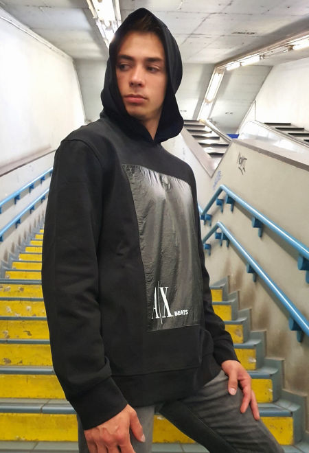 czarna bluza Armani Exchange