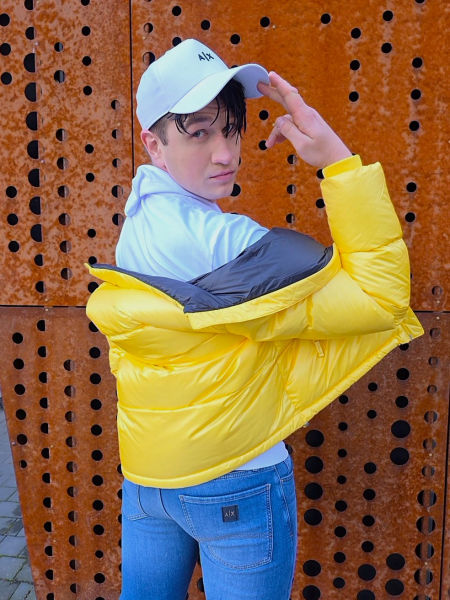 żółta kurtka Armani Exchange  zdjęcie 2