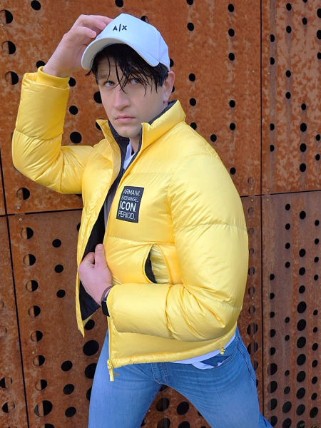 żółta kurtka Armani Exchange  zdjęcie 3