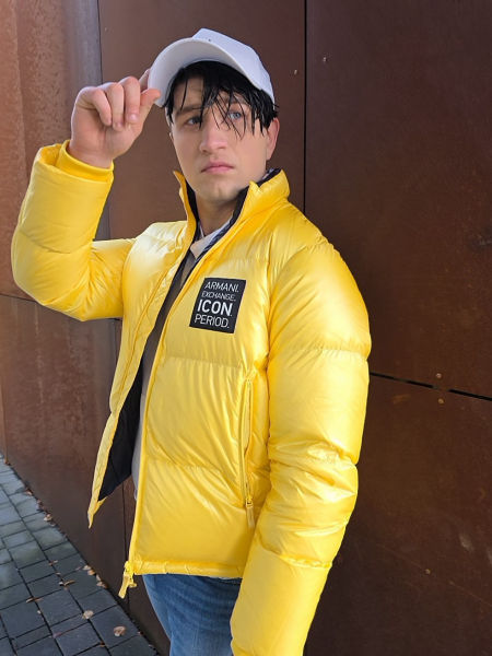 żółta kurtka Armani Exchange  zdjęcie 4