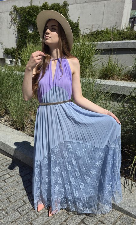 plisowana sukienka twinset