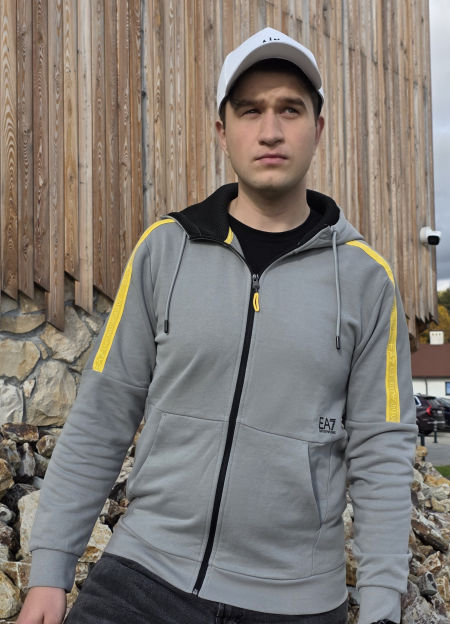 szara bluza Emporio Armani EA7  zdjęcie 2